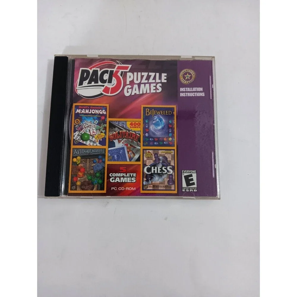 Set Of 4 PC Puzzles & Games